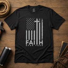 Load image into Gallery viewer, Faith Over Fear USA Short Sleeve Shirt