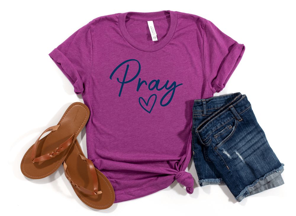 Pray Heart Short Sleeve Shirt Hope Doves Pray Heart Short Sleeve Shirt Hope Doves