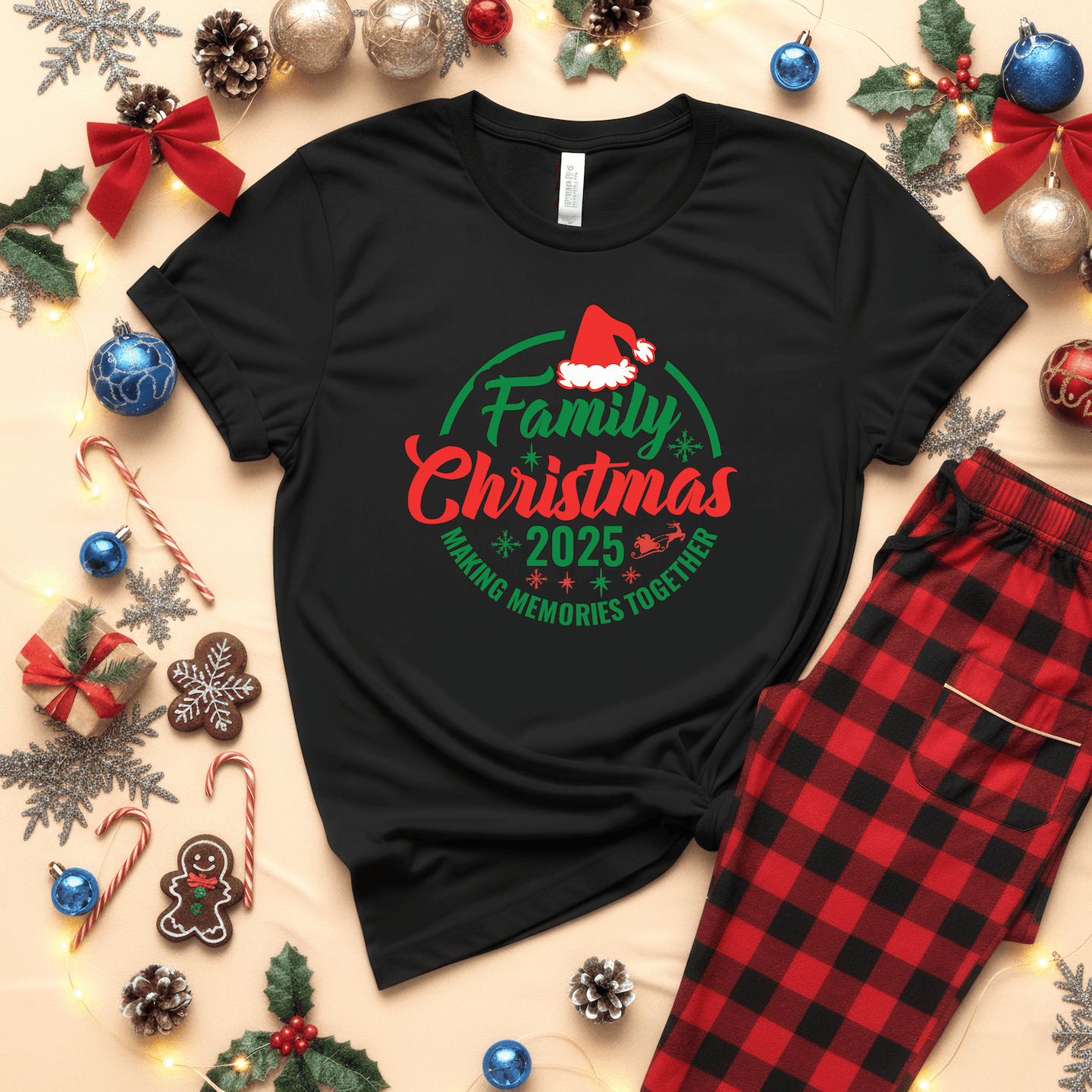 2025 Family Christmas Short Sleeve Shirt