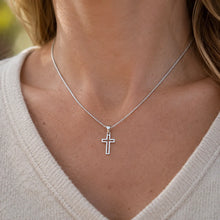 Load image into Gallery viewer, Silver Cross Necklace
