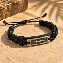 Load image into Gallery viewer, Leather Cross Bracelet
