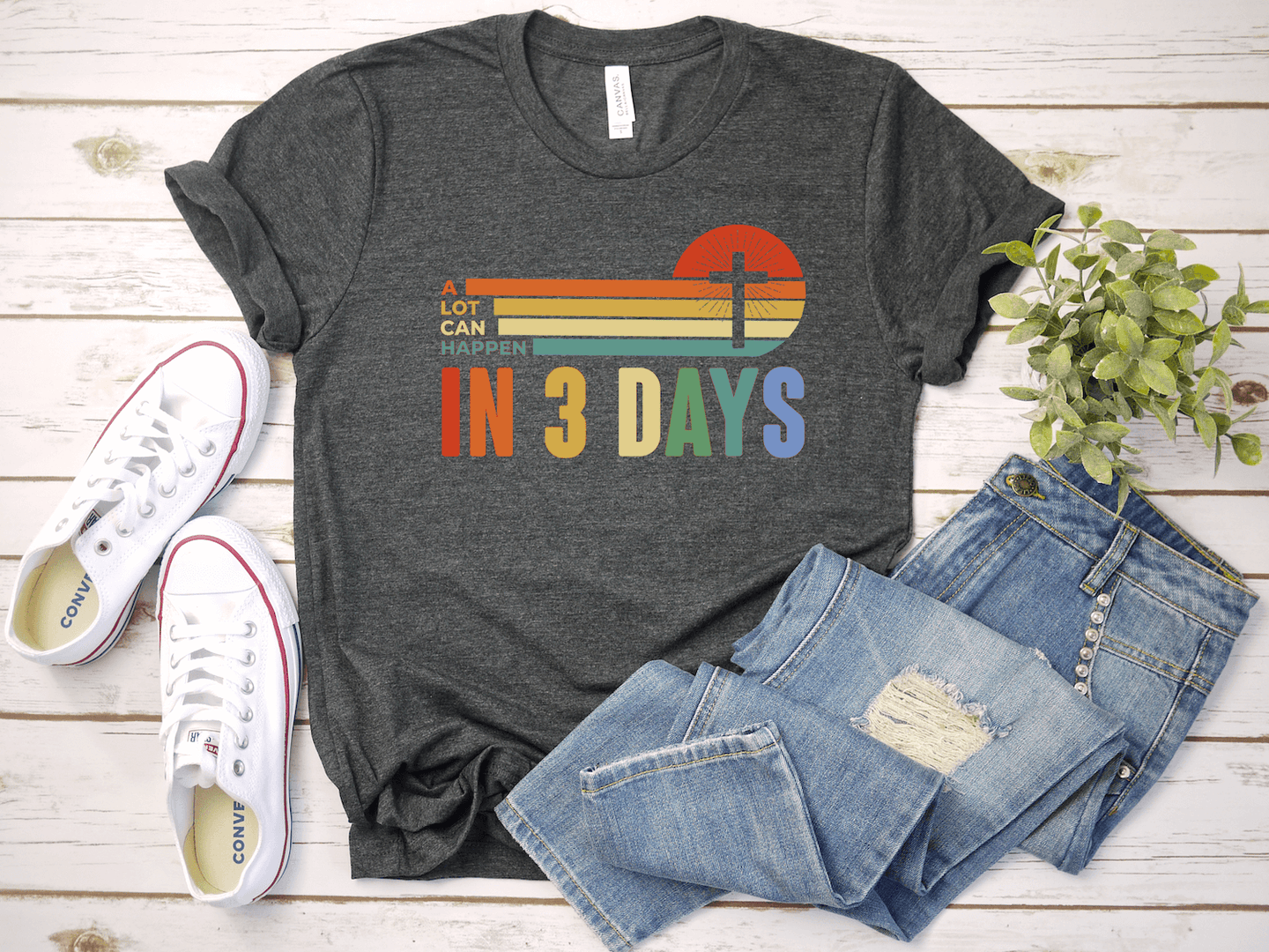 A Lot Can Happen in 3 Days Colorful Short Sleeve Shirt
