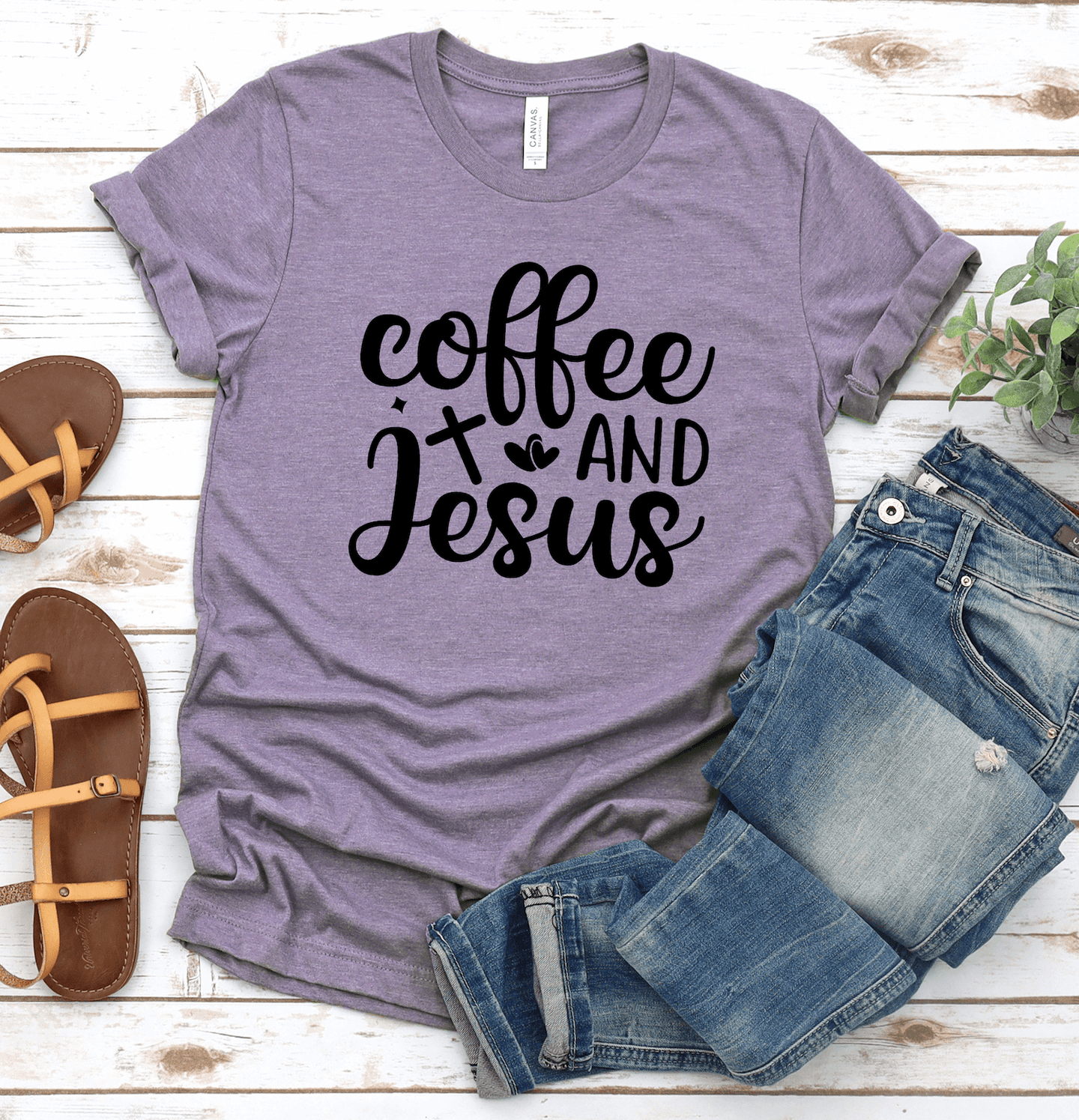 Coffee And Jesus Short Sleeve Shirt