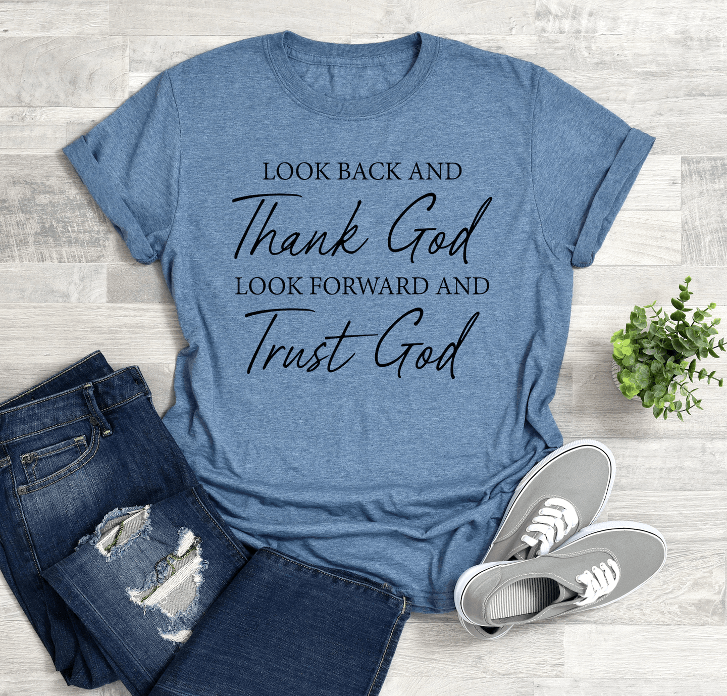 Look Back Trust God Short Sleeve Shirt