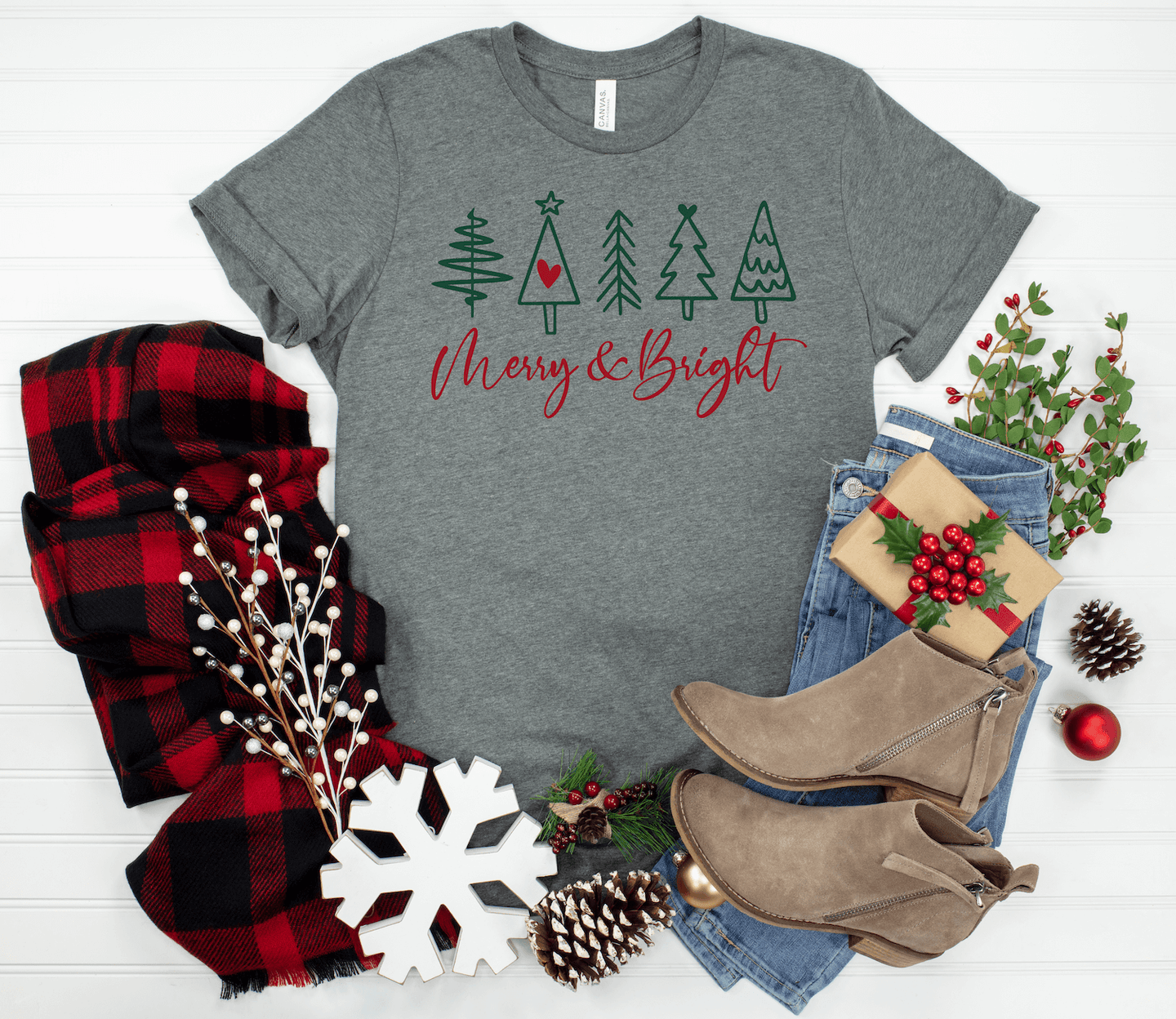 Merry & Bright Short Sleeve Shirt