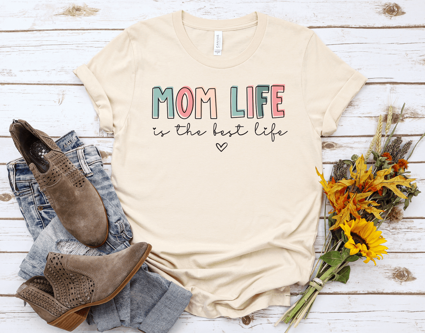 Mom Life Is The Best Life Short Sleeve Shirt