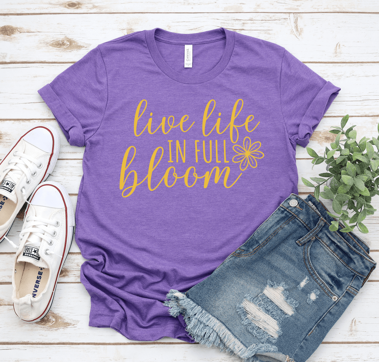 Live Life In Full Bloom Short Sleeve Shirt