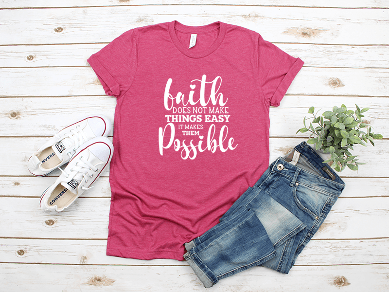 Faith Makes Things Possible Short Sleeve Shirt